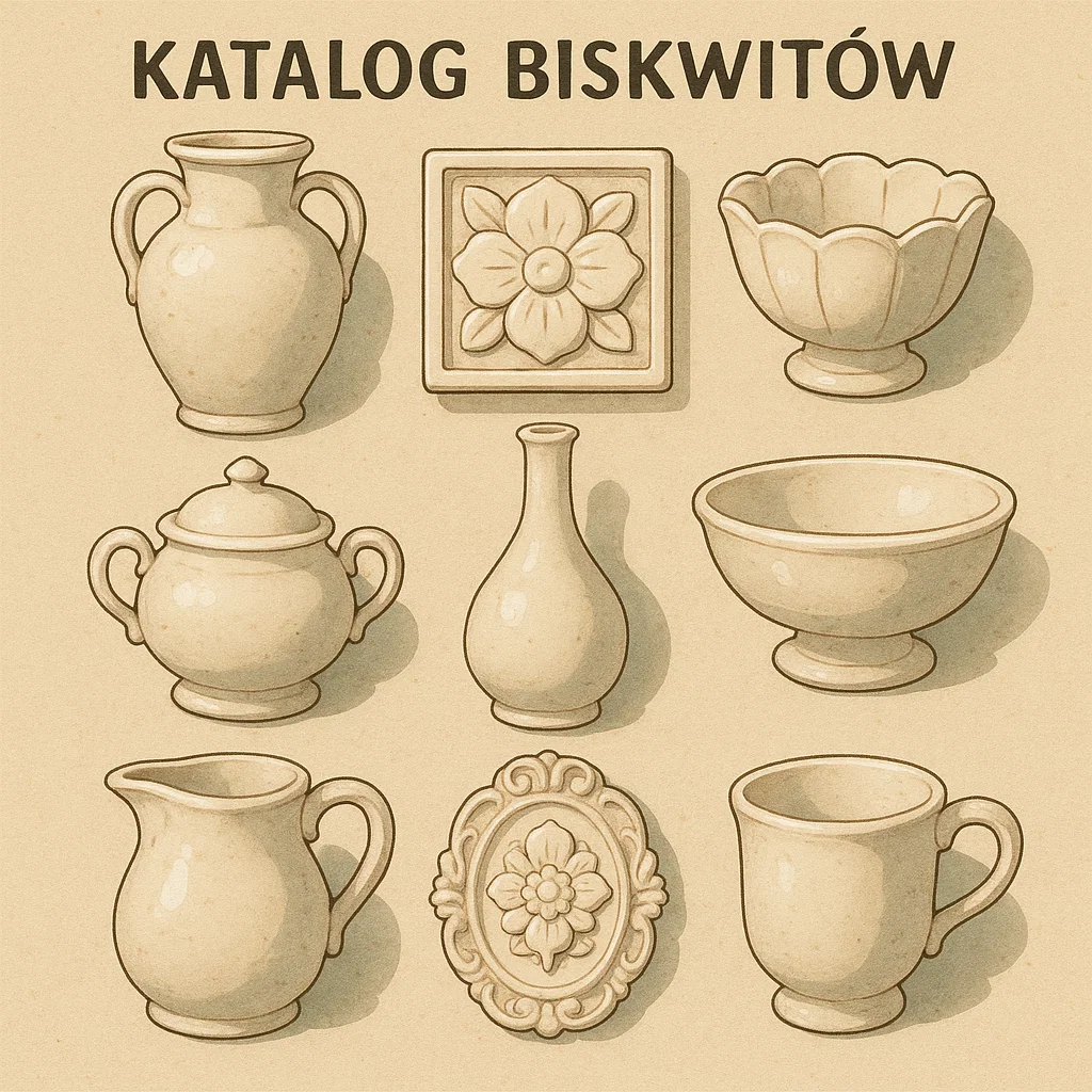 Obraz przedstawiający katalog biskwitów do malowania ceramiki w gdańsku