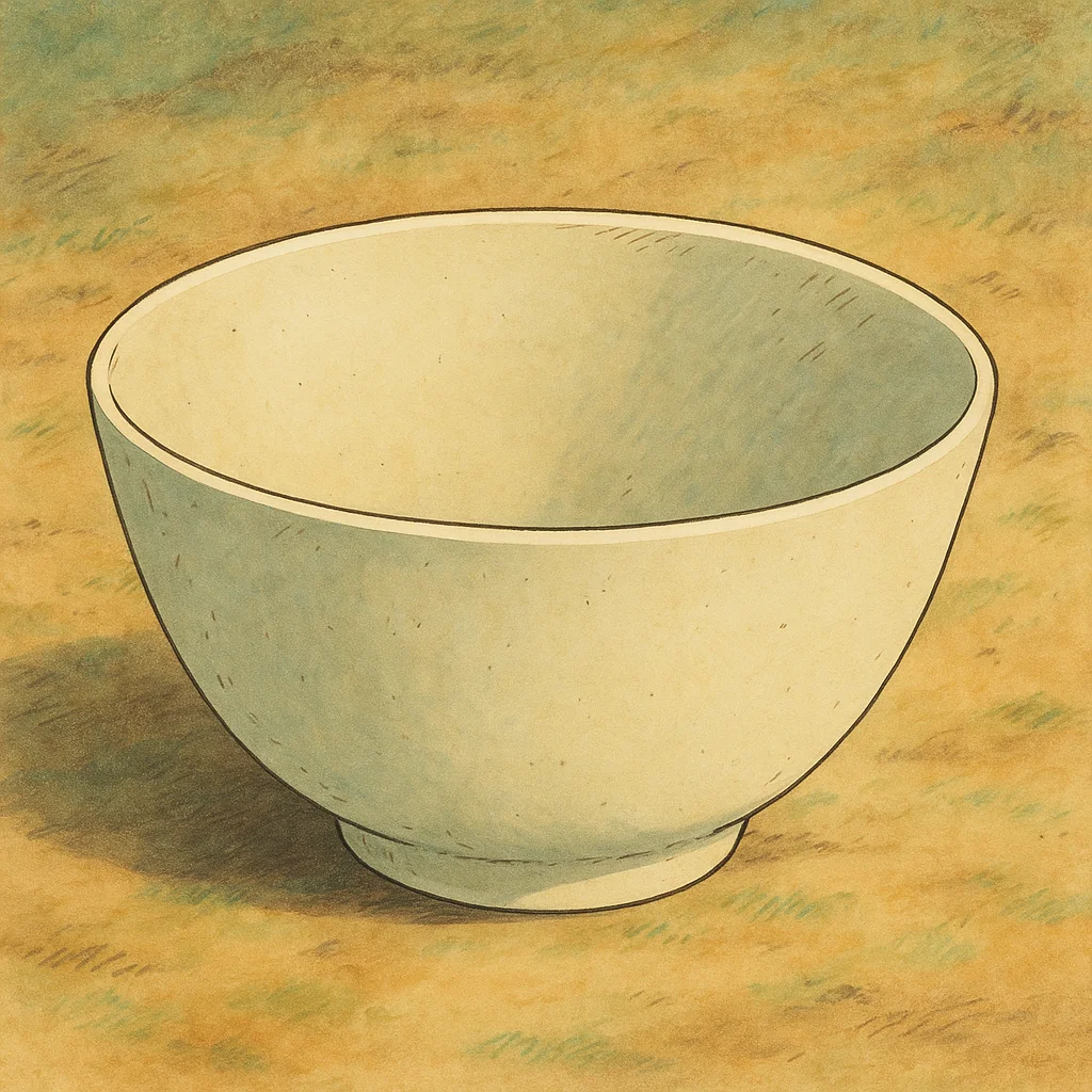 Miska ceramiczna w naturalnym kolorze, podstawowy element warsztatów malowania ceramiki BoroPot w Gdańsku